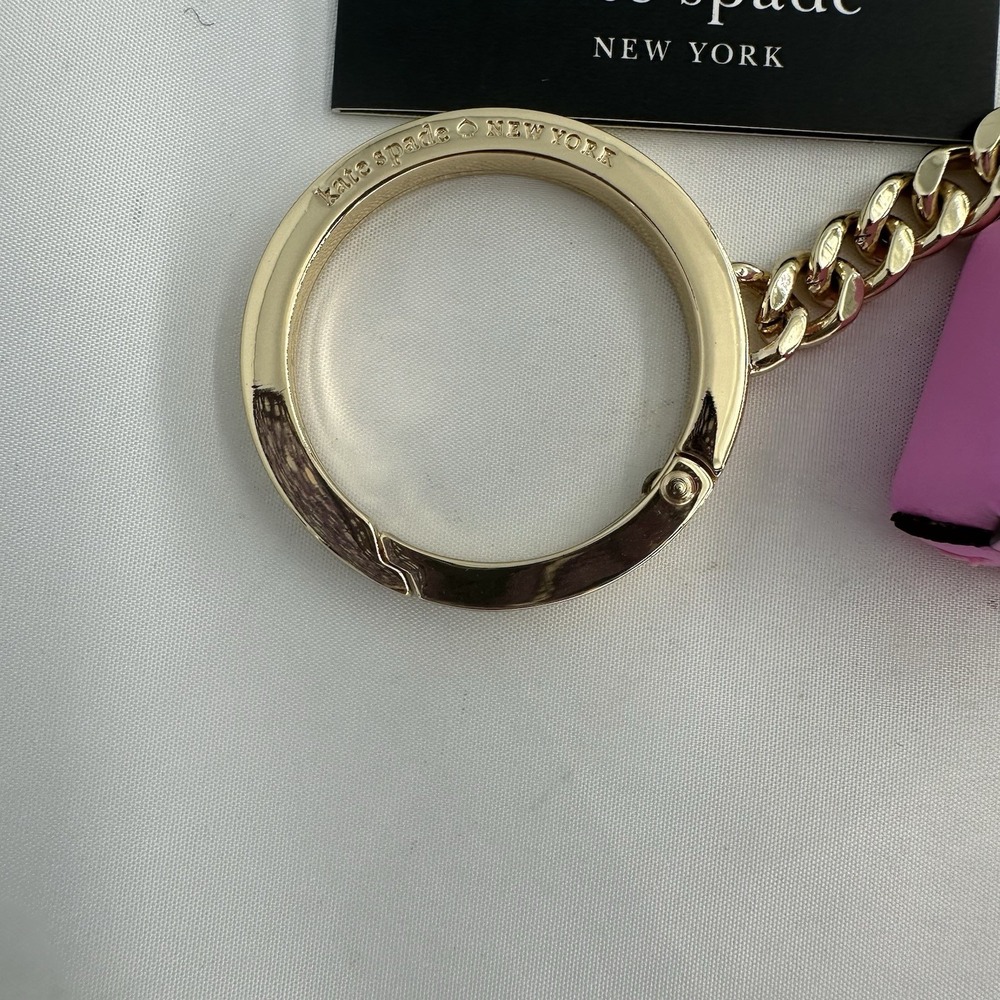 Kate Spade Sticky Situation Chewing Bubble Gum Key Chain Bag Charm Fruit Stripe - Picture 4 of 5